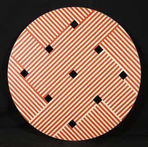 Marijke Fitz Verploegh - Wandobject (Acryl op MDF), Zonder titel verkocht voor € 60!