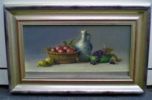 Thomas Heesakkers - Stilleven met kan en fruit kopen? Bied vanaf 220!