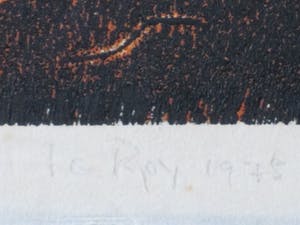 Guillaume Le Roy - Abstract - Houtsnede kopen? Bied vanaf 35!