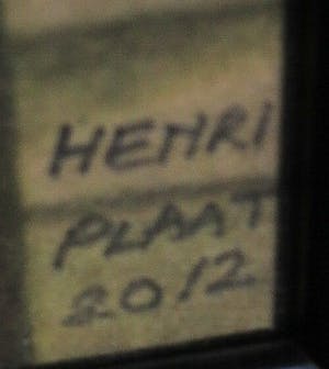 Henri Plaat - Collage met gouache, Zonder titel kopen? Bied vanaf 35!