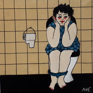 Anke Peddemors - kunst voor in het kleinste kamertje Saskia kopen? Bied vanaf 17!