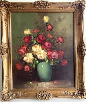 Nicolaas Charles van Vulpen - Rozen in Vaas verkocht voor € 50!