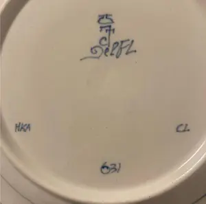 Potterie Oud Delft - Delfts blauw collectors bord, nummer 631 (Del-4). kopen? Bied vanaf 20!