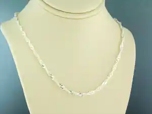 zilveren collier - 45 cm lang verkocht voor € 1!