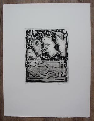 Lucebert - Ets: Paradijs + gedicht - 1981 kopen? Bied vanaf 150!