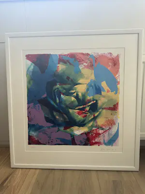 Paul de Vries - Serie van 3 zeefdrukken van bloemen kopen? Bied vanaf 60!