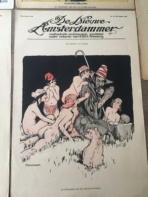 Piet van der Hem - Collectie van litho's voor De Nieuwe Amsterdammer 1915-1918 kopen? Bied vanaf 200!