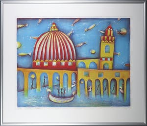 Marianne Aulman - Litho, Atlantis XIII - Ingelijst (Groot) kopen? Bied vanaf 1!