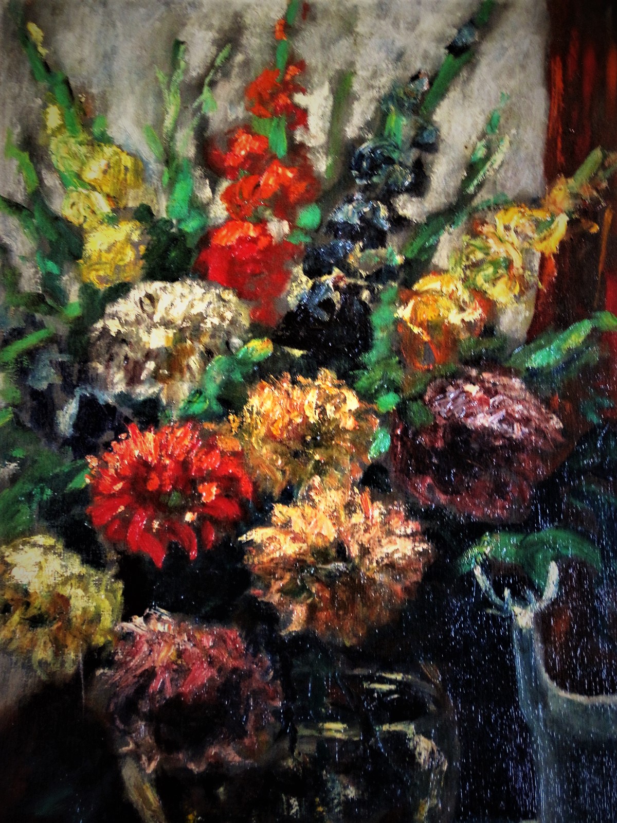 Joop Joosten - Indrukwekkend in 1946 geschilderd gevarieerd Bloemstilleven gesigneerd kopen? Bied vanaf 1!