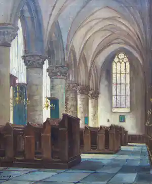 Albert Torringa - Kerktinterieur vendu pour 50€ !