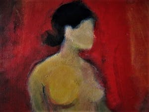 Niet of onleesbaar gesigneerd - Mooi impressionistisch geschilderd olieverf "twee naakte dames" kopen? Bied vanaf 10!