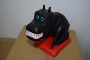 Peter Bastiaanssen - Zittend hondje zonder titel kopen? Bied vanaf 70!