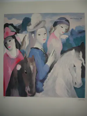 Marie Laurencin - Litho, Drie vrouwen met paarden / Orphelins d'Auteuil kopen? Bied vanaf 45!