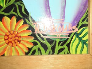 Robert Damour - Olieverfschilderij - Bloemen met vogels kopen? Bied vanaf 80!