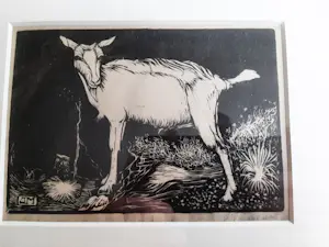 Jan Mankes - Originele Heliogravure Geit, 1923 kopen? Bied vanaf 100!