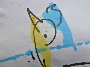 Anton Heyboer - De oervogel .Mooie sierlijke kleurige schildering . kopen? Bied vanaf 275!