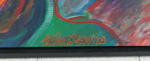 Willem Claassen - Acryl op doek, Laatste Paasmaal - Ingelijst (Groot formaat!) kopen? Bied vanaf 50!