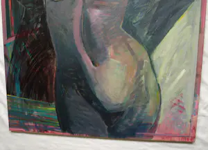 Frank van Eijndhoven - Acryl op doek , Naakt 1 – 1977 - 115 x 100 cm. kopen? Bied vanaf 150!