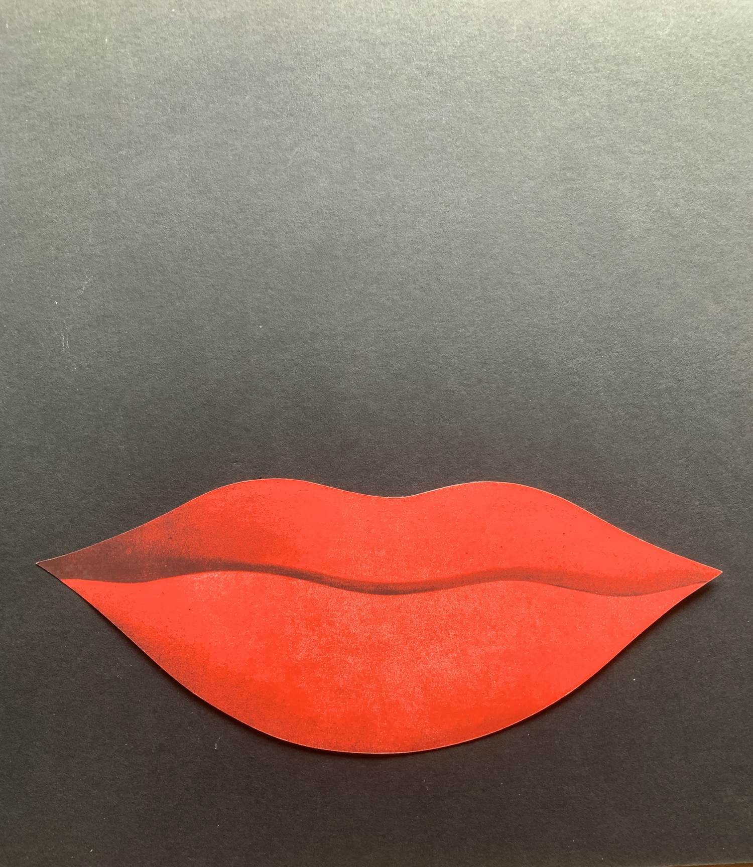 Buy Peter Stampfli - originele collage" La Bouche" collage , Panderma Editions,1971-72? Bid from 95!