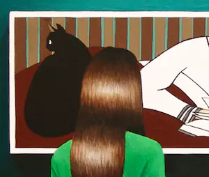 Gerard Boersma - Reader (Vrouw genietend van schilderij van Will Barnet) kopen? Bied vanaf 400!