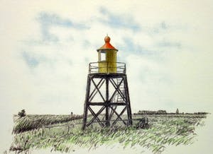 Frans Room - Lot van 15 originele tekeningen - Bakens en boeien Zuid Holland kopen? Bied vanaf 150!