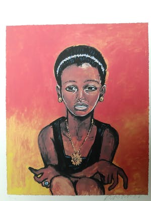 Peter Klashorst - Portret van een dame kopen? Bied vanaf 1!