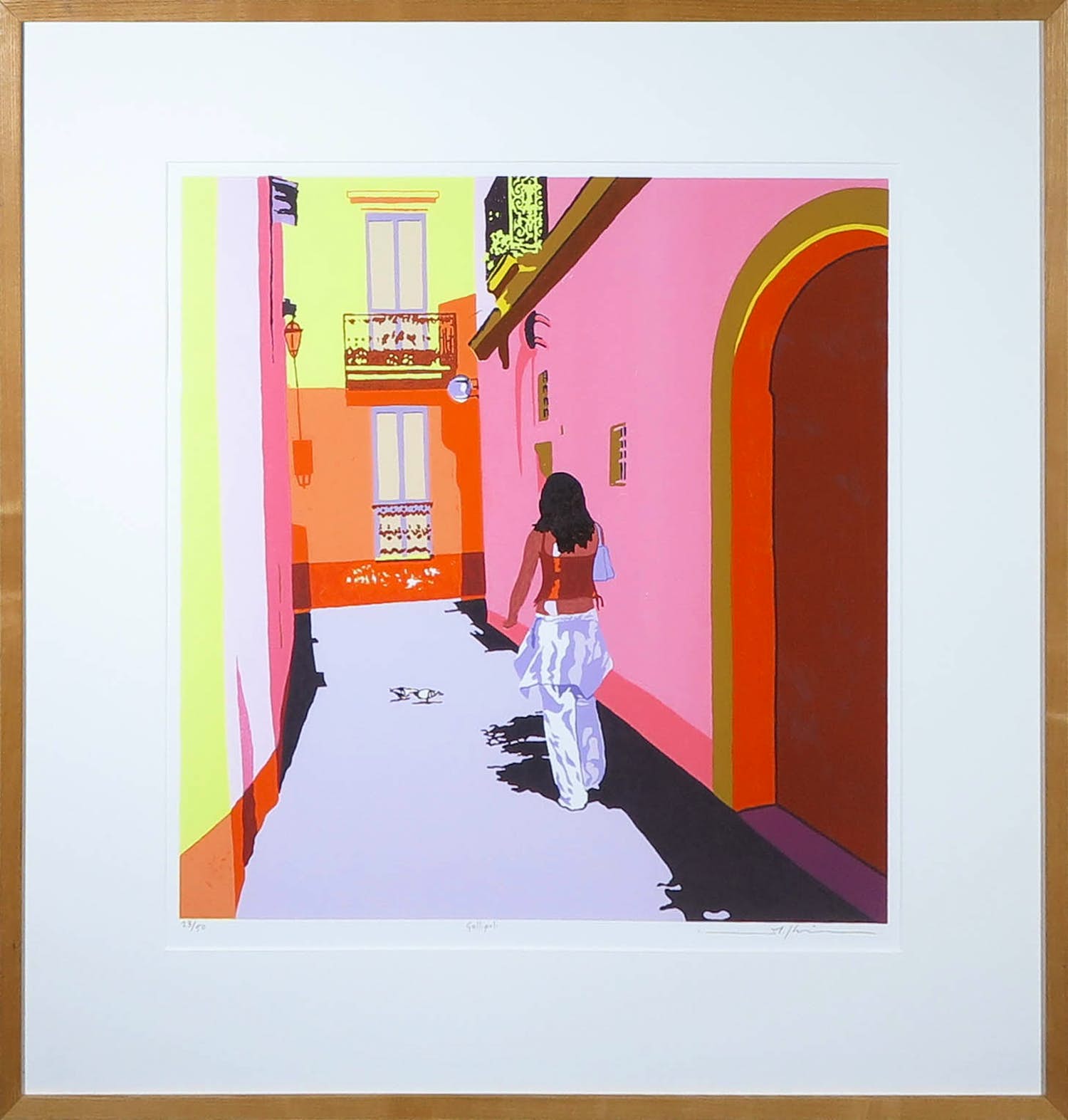 Marco Kooiman - Zeefdruk, Gallipoli - Ingelijst verkocht voor € 80!