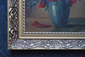 Niet of onleesbaar gesigneerd - Bloem stilleven - Olieverf op paneel kopen? Bied vanaf 10!