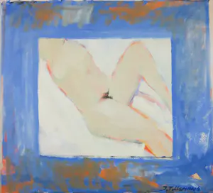 Jan Tullemans - Olieverf op doek, Vrouwelijk figuur - Ingelijst kopen? Bied vanaf 250!