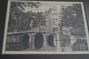 Niet of onleesbaar gesigneerd - Amsterdam / Heerengracht vs Leidschegracht. kopen? Bied vanaf 1!