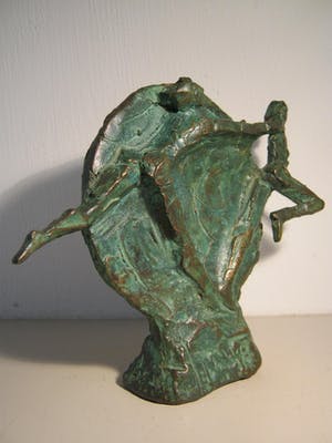 Jits Bakker - Brons sculptuur - gesigneerd - "Estafette" kopen? Bied vanaf 600!