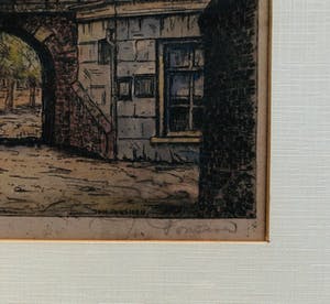 Johan Ponsioen - Waterpoort Tiel - Ets kopen? Bied vanaf 40!