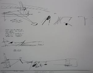 Auke de Vries - litho: ontwerp Maasbeeld (1982) kopen? Bied vanaf 75!