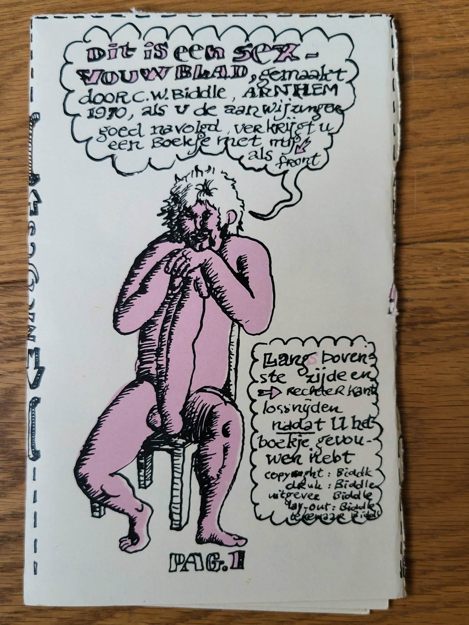 Chris W. Biddle - 'Dit is een sex-vouwblad' kaufen? Bieten Sie von 65!