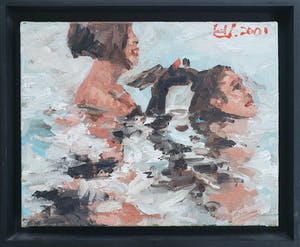 Ernst Voss - Olieverf op doek (2001) - Ingelijst kopen? Bied vanaf 115!