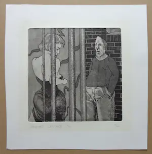 Gerard Benner - KOPPEL / ZW-W ETS / 31x30cm / SIG / 1980 kopen? Bied vanaf 20!