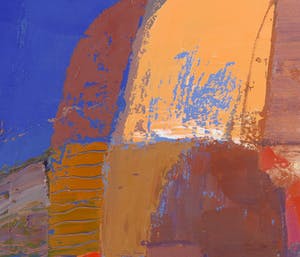 Ahmad Baldin - Olieverf op doek, Notturno Verticale - Ingelijst (Zeer groot) kopen? Bied vanaf 350!