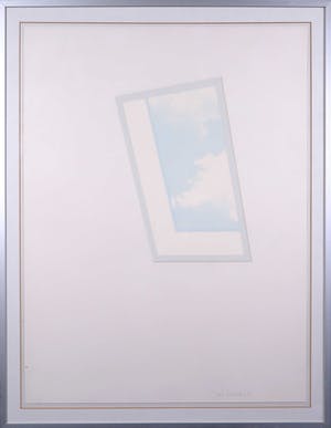 Frits Hesseling - Zeefdruk, Dakraam - Ingelijst kopen? Bied vanaf 25!