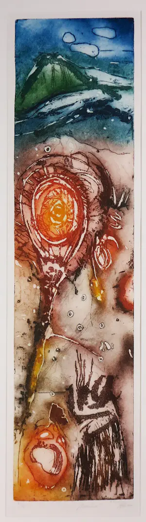 Ad Arma - Ets, Mountain - Ingelijst (Zeer groot) kopen? Bied vanaf 200!