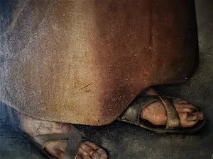 Len Landzaat - GROOT omstr. 1940 realistisch geschilderd olieverf portret van een geestelijke kopen? Bied vanaf 84!