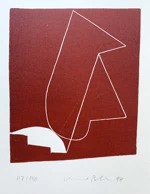 Uwe Poth - Kleurenzeefdruk | 'Zonder titel' | 1994 verkocht voor € 75!