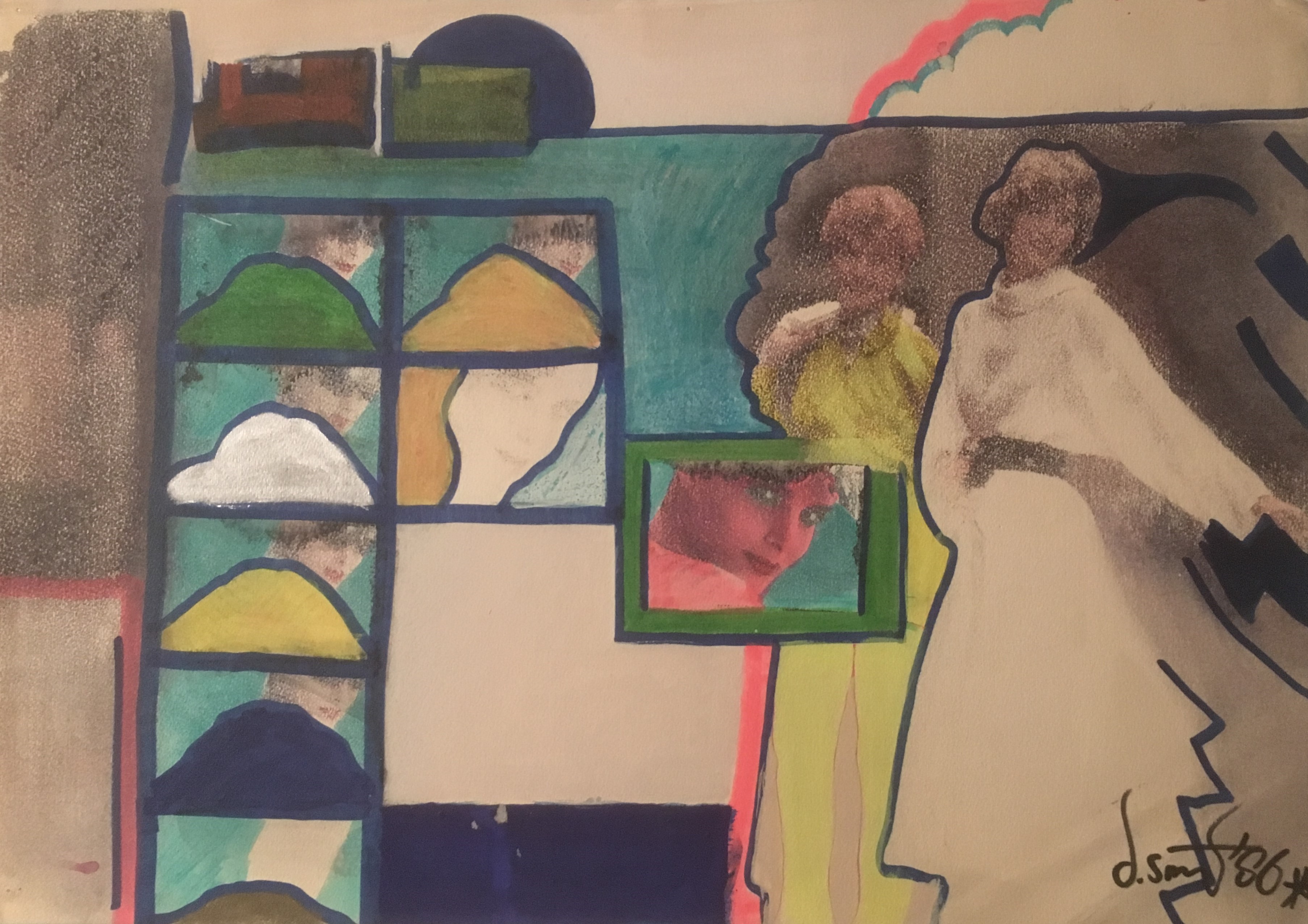 Niet of onleesbaar gesigneerd - Gemengde techniek - POP art mogelijk Lady Diana kopen? Bied vanaf 1!