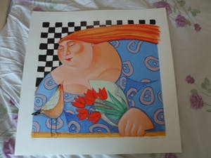 Ada Breedveld - Zeefdruk. Titel, "Hiep, Hiep, Hoera" . kopen? Bied vanaf 50!