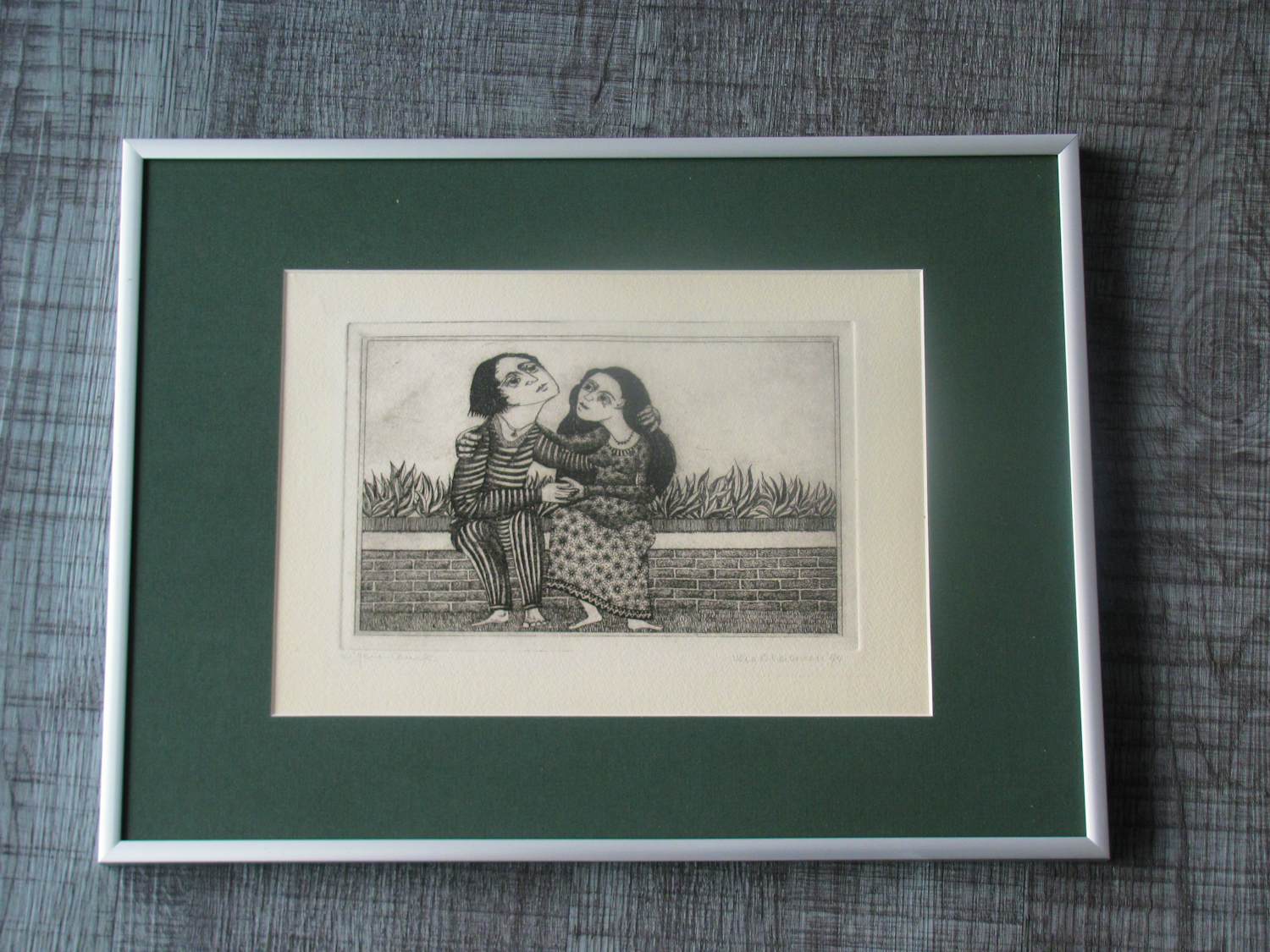 Hans van Draanen - Liefdespaar op een muurtje kopen? Bied vanaf 50!