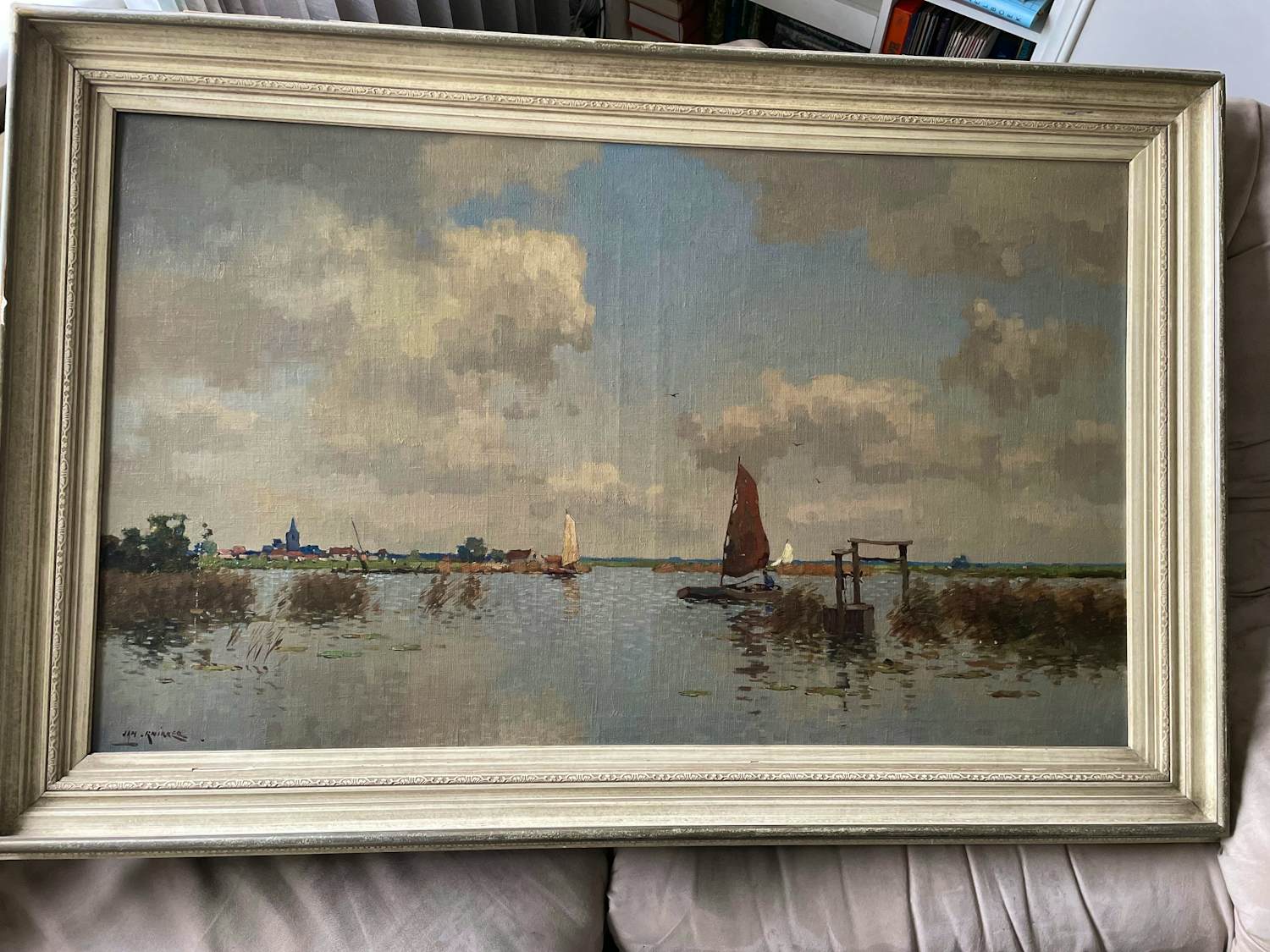 Jan Simon Knikker (sr.) - plasgezicht met boten kopen? Bied vanaf 225!