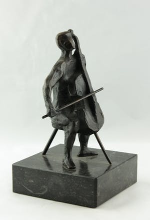 Hans Kuyper - Brons, De cellist kopen? Bied vanaf 150!