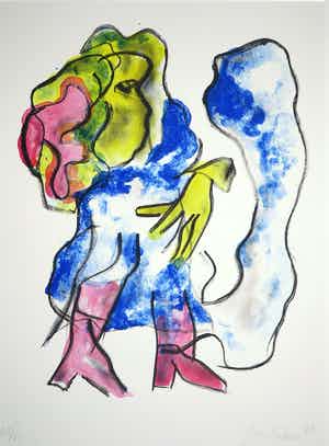 Jan Sierhuis - Litho, Flamenco verkocht voor € 1!