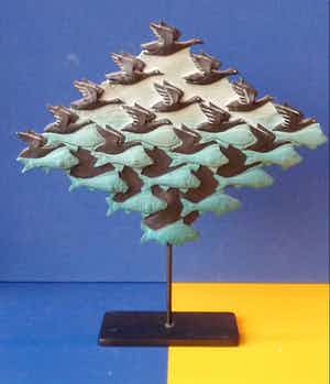 M.C. Escher - 3D- sculpture 'Lucht en water' verkocht voor € 50!
