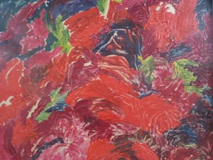 Margriet Snel - Rode bloemen 106 x 75,5 cm kopen? Bied vanaf 1!