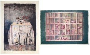 Mario Madiai - Twee handgesigneerde lithografieën: Stillevens I, II kopen? Bied vanaf 25!